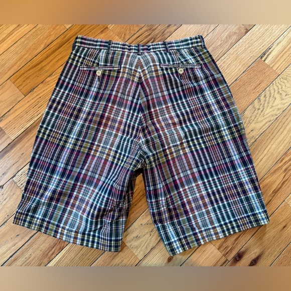 POLO RALPH LAUREN Madras Multicolor Plaid Shorts Men's Size 36 100% Cotton Golf - Picture 8 of 14